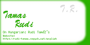 tamas rudi business card